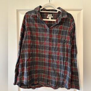 L.L. Bean Women's Scotch Plaid Flannel Shirt